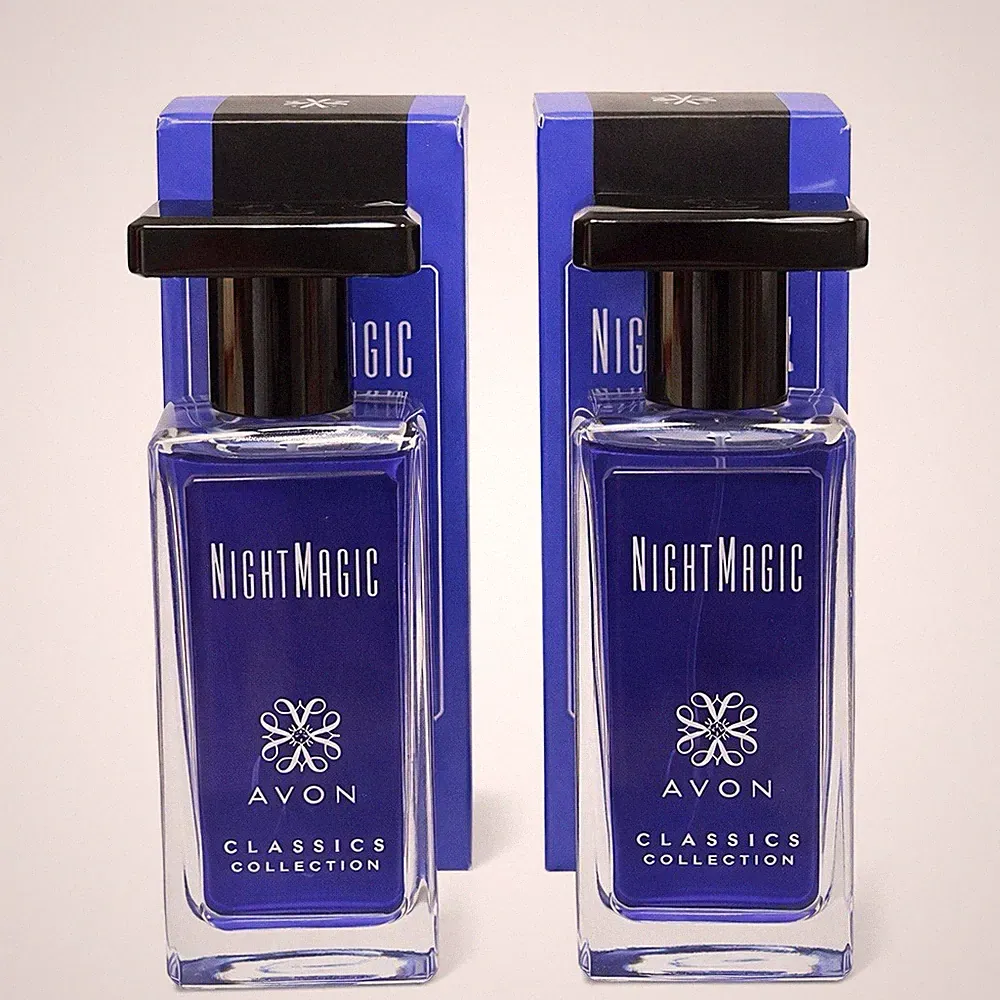 Avon Night Magic Cologne Perfume Spray 1.7oz Set Of 2