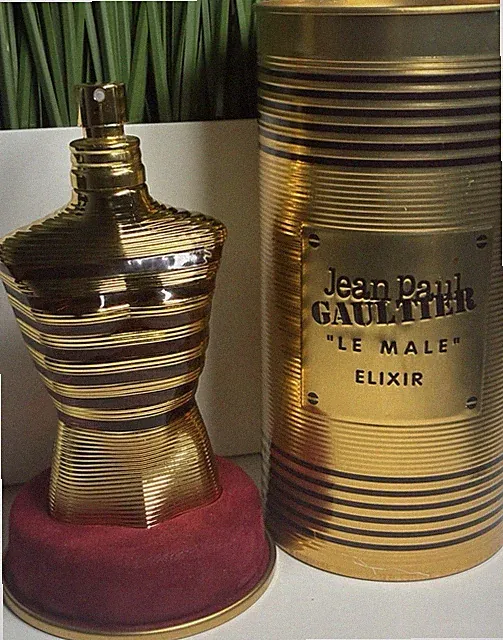 Jean Paul Gaultier Le Male Elixir Perfume 4.2 fl oz Gold Bottle w/ Box